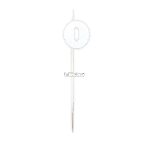 Vela Pinche Gibreada Nº0 Color Blanco