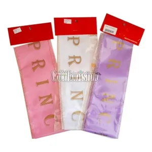 Alternative view of Banda de Princesa 72cm Letras Doradas Colores Surtidos