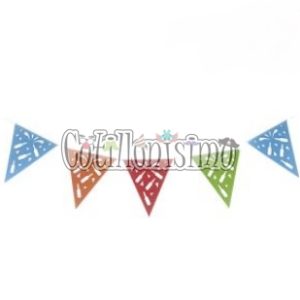Banderin Mexicano Multicolor BOTELLAS 2 Mts