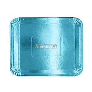 Bandeja Rectangular Nº8 Celeste Gold 18X26 Cm