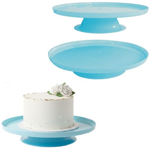Bandeja Posa Torta con Pie Color Celeste Pastel