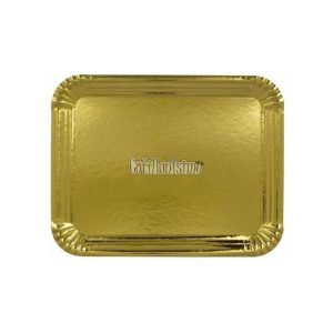 Bandeja Rectangular N°1 Dorada 13 X 18 Cm