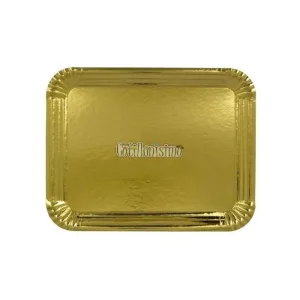 Bandeja Rectangular N°1 Dorada 13 X 18 Cm
