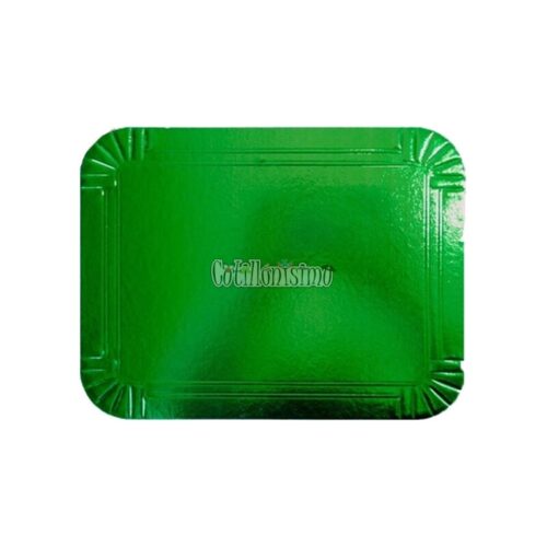 Bandeja Rectangular Verde 30 X 24 Cm