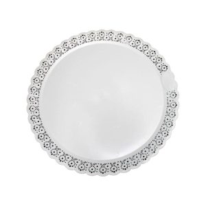 Plato Blonda Redondo Plastico 24 Cm