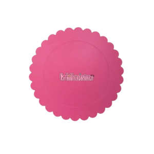 Bandeja Redonda Sol Carton Laminado Rosa 20 cm