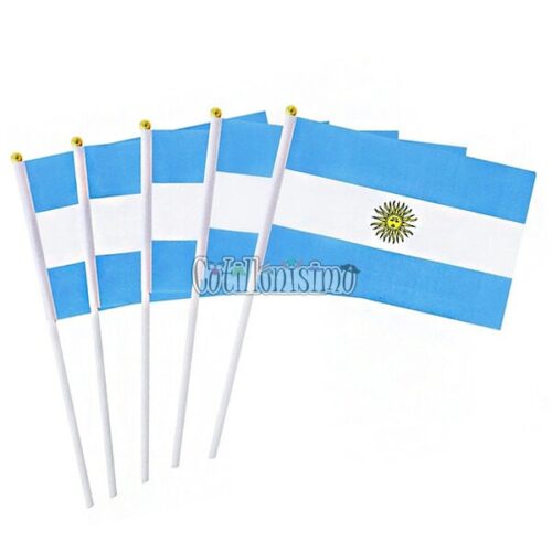 Banderita Argentina De Tela 30 x 45cm x1u