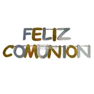Banderin Feliz Comunion Holografico