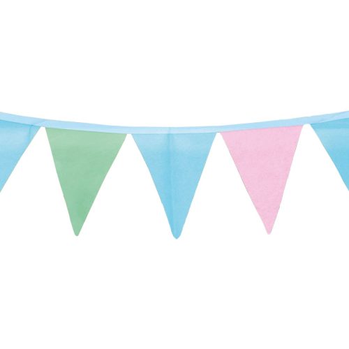 Banderin Liso MULTICOLOR PASTEL (Friselina) 3 Mts