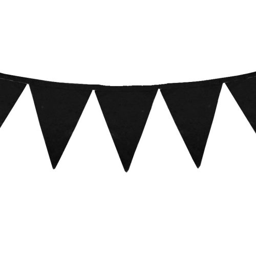 Banderin Liso Color NEGRO 3 Mts (Friselina)
