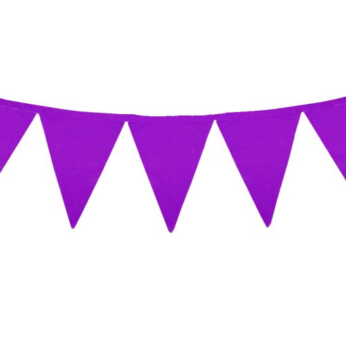 Banderin Liso Color VIOLETA 3 Mts (Friselina)