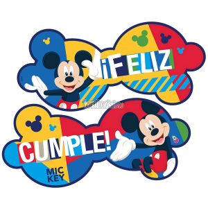 Banderin MICKEY - Oficial (47 x 19cm)