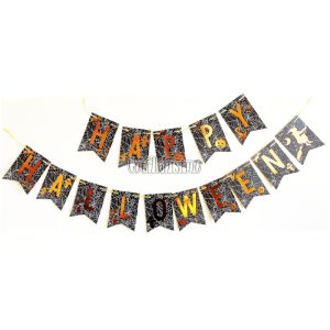 Banderin con Stamping Happy Halloween