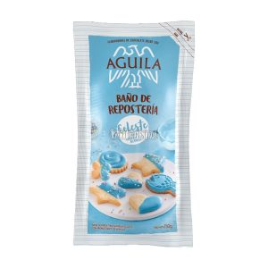 Baño de Chocolate AGUILA Sachet Celeste Sabor Chocolate Blanco 150g