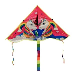 Barrilete Unicornio Tela 90 cm x 50 cm
