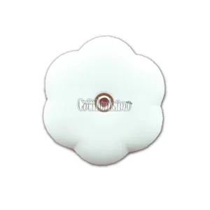 Base para Globos Individual Forma Flor Blanca 8cm