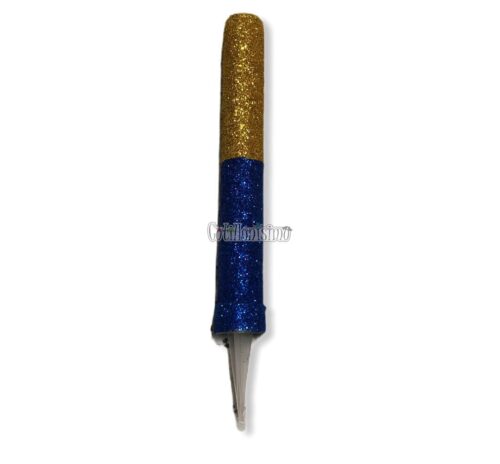 Bengala Gibreada Azul y Dorado
