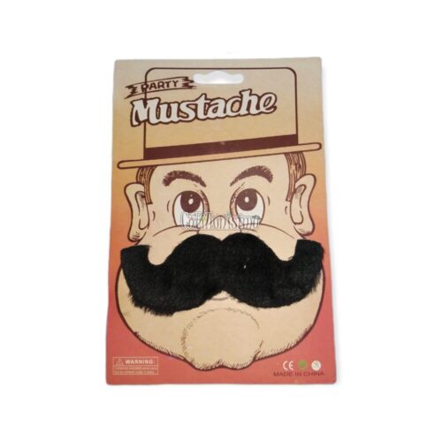 Bigote Mostacho Tupido Autoadhesivo Modelos Surtidos x1u