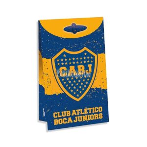 Bolsas de Carton Boca Juniors con Fuelle x8 Unidades