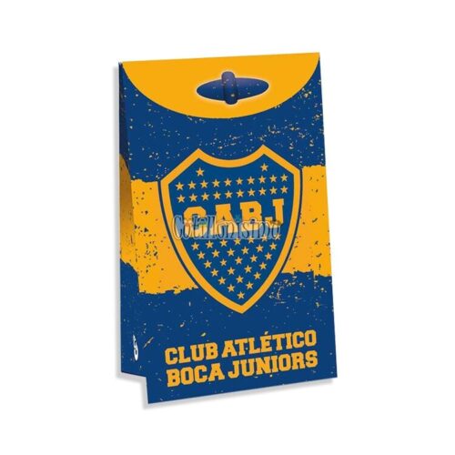 Bolsas de Carton Boca Juniors con Fuelle x8 Unidades