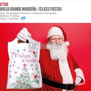 Bolsa Grande Navideña 45 x 54 Cm (FRISELINA)