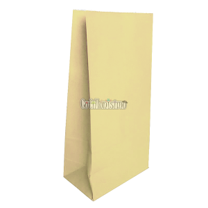 Bolsa Papel Color Amarillo Pastel 12 x 7 Cm X 24cm x10 Unidades