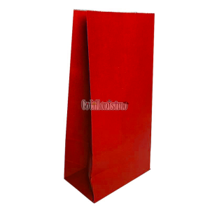 Bolsa Papel Color Rojo 12 x 7 Cm X 24cm x10 Unidades