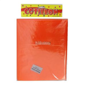 Bolsa Cotillon Fluo Color NARANJA X10 Unidades 50 x 70cm