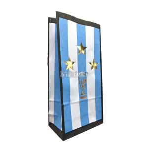 Bolsa Papel Copa del Mundo 12 x 7 Cm X 24cm x10 Unidades