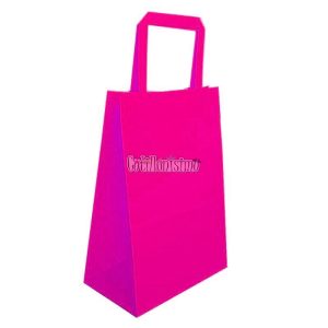 Bolsa Papel Color Fucsia con Manija 30 x 12 x 41 Cm