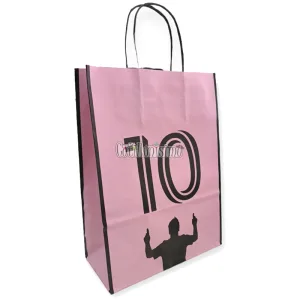 Bolsa Papel Messi Inter Miami con Manija 22 x 10 x 30 Cm