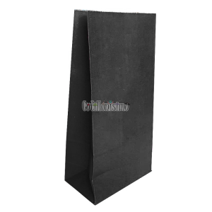 Bolsa Papel Color Negro 12 x 7 Cm X 24cm x10 Unidades