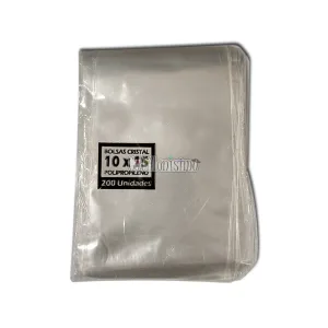 Bolsa Polipropileno 10x15 Cm X100 Unidades