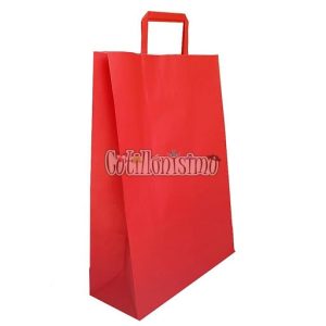 Bolsa Papel Roja con Manija 30 x 12 x 41 Cm