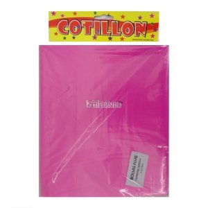 Bolsa Cotillon Fluo Color FUCSIA X10 Unidades 50 x 70cm