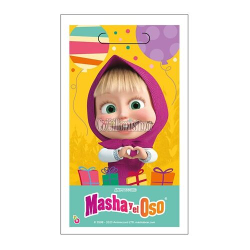 Bolsita Sorpresa Plastico Masha y el Oso x10 Unidades