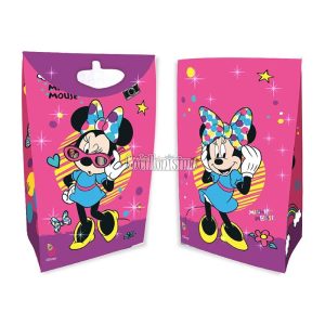 Bolsas de Carton Minnie Mouse con Fuelle y Glitter x8 Unidades