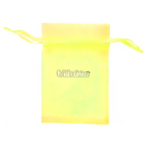 Bolsita de Organza Amarillo Limon 9 cm x 7 cm