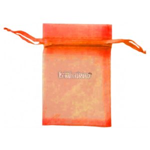 Bolsita de Organza Naranja 9 cm x 7 cm