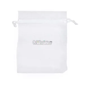 Bolsita de Organza Blanca 9 cm x 7 cm x1 Unidad