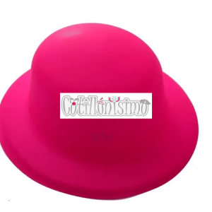 Sombrero Bombin PLASTICO LISO Colores Surtidos - Imagen 4