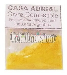 Brillantina Comestible Color Amarillo