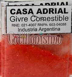 Brillantina Comestible Color Naranja