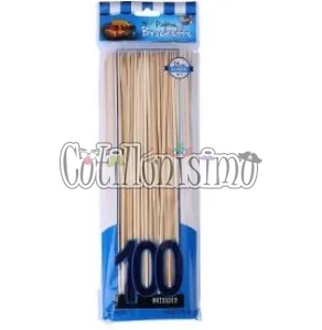 Palito Brochet 25 Cm X100 Unidades