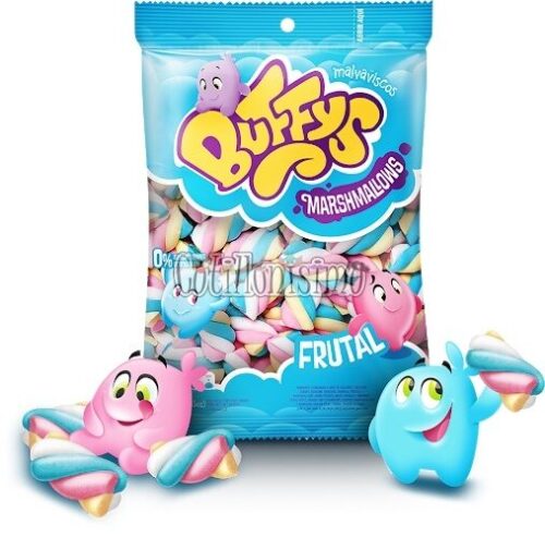 Marshmallows - Malvaviscos Twister Frutal BUFFYS 200 Grs