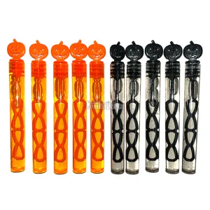 Burbujero Chico Halloween Naranja y Negro x1u