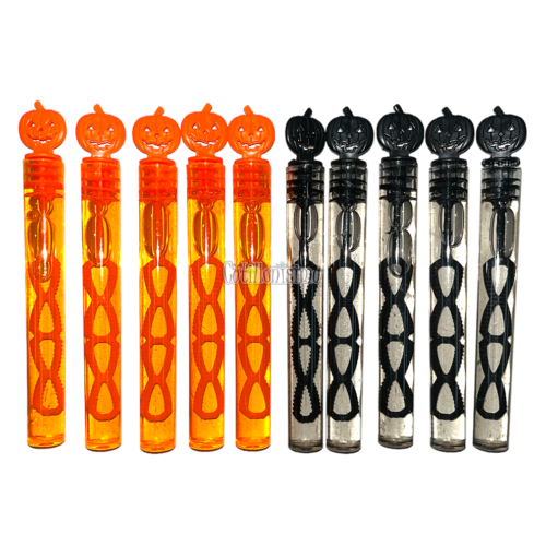 Burbujero Chico Halloween Naranja y Negro x1u