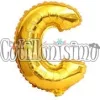 Globo Letra Inflable C Dorada 40cm