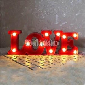 Cartel Decorativo LOVE ROJO (LED)