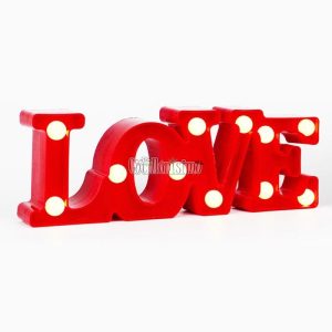 Cartel Decorativo LOVE ROJO (LED) - Imagen 3